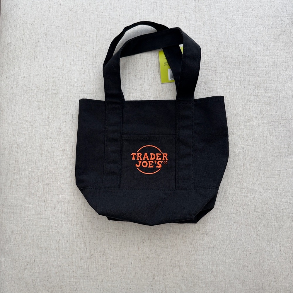 Trader Joe's mini Black Tote Bag